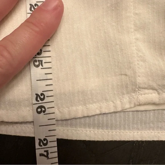 Chico's White Lace Detail Blouse - Picture 11 of 12